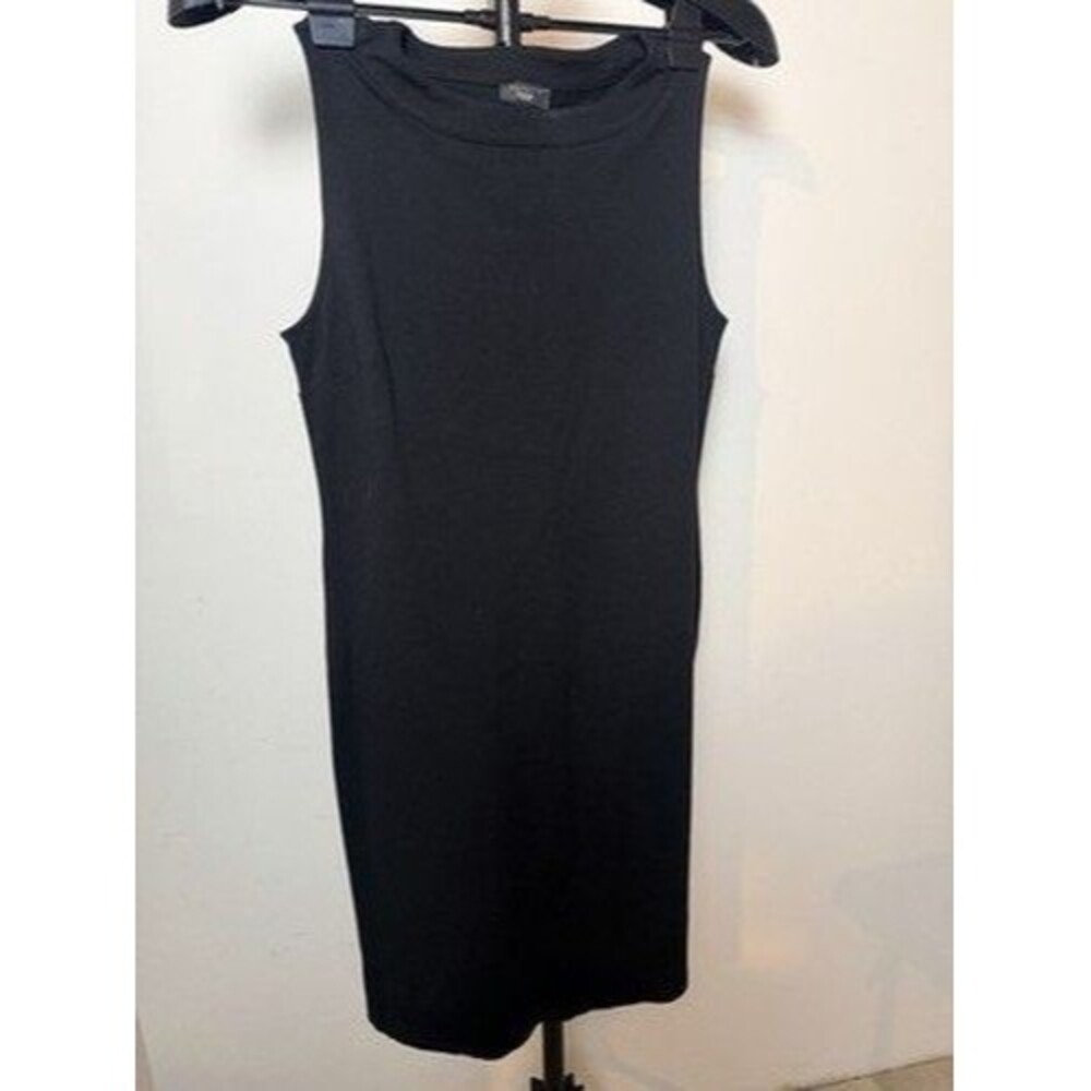 Talbots Dress Womens 8P Black Mock Neck Sleeveless Interior Care/content Tag Y2K